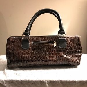 (Sold) Wine Purse Brown